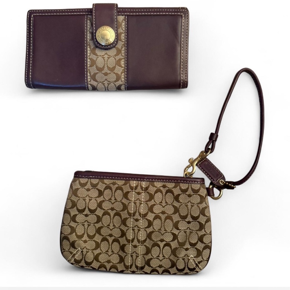 Purple Coach shoulder bag - Picture 4 of 5